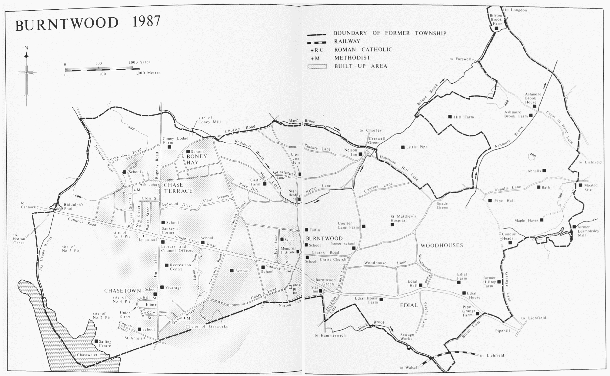 Burntwood Map