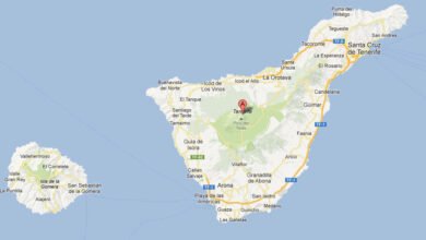 tenerife on map