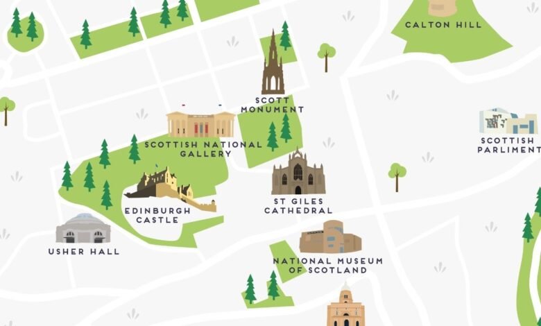 Map of Edinburgh
