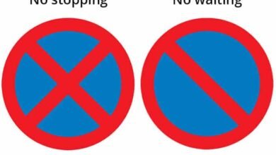 No Waiting Sign