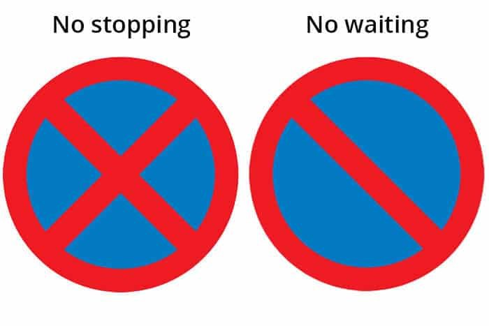 No Waiting Sign