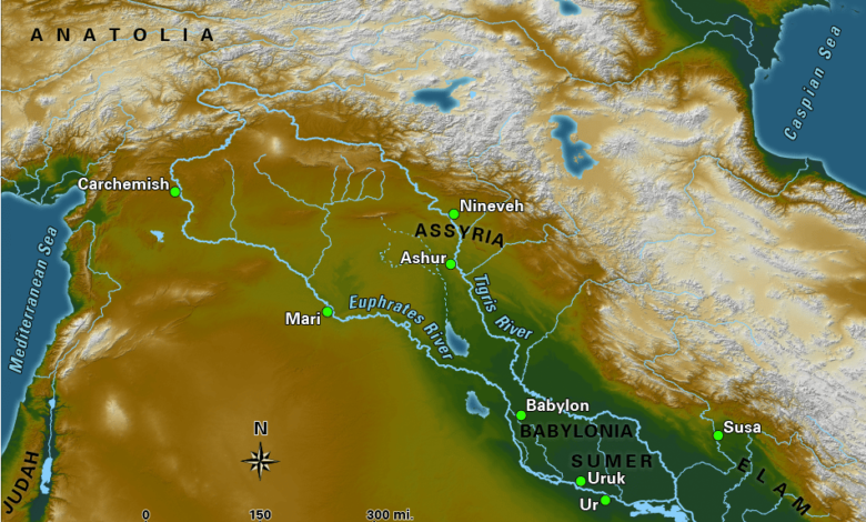 Map of Ancient Mesopotamia